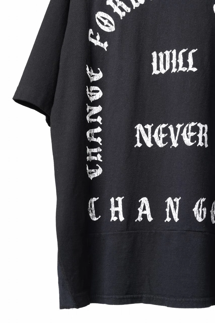 CHANGES x LOOM exclusive VINTAGE REMAKE T-SHIRT - new edition (BLACK #A) - Image 7