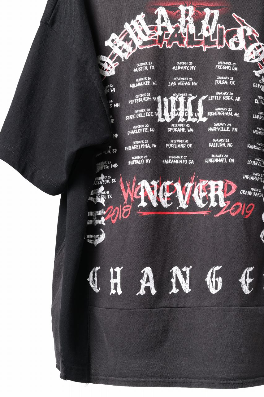 CHANGES x LOOM exclusive VINTAGE REMAKE T-SHIRT - new edition (BLACK #B) - Image 7