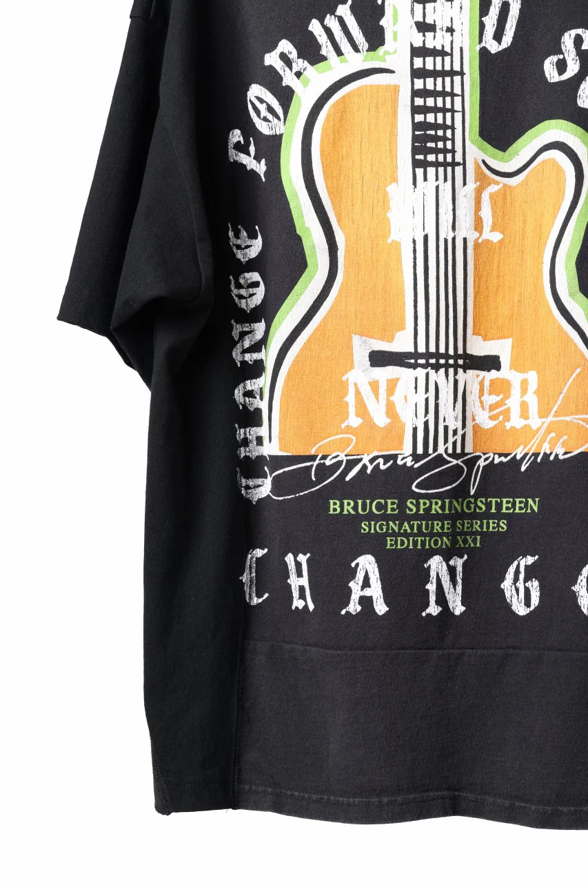 CHANGES x LOOM exclusive VINTAGE REMAKE T-SHIRT - new edition (BLACK #E) - Image 7