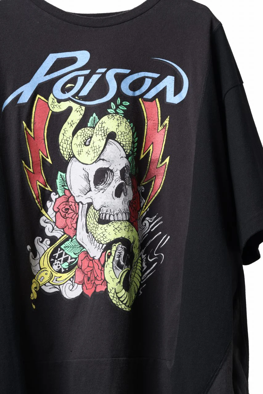 CHANGES x LOOM exclusive VINTAGE REMAKE T-SHIRT - new edition (BLACK #I) - Image 4