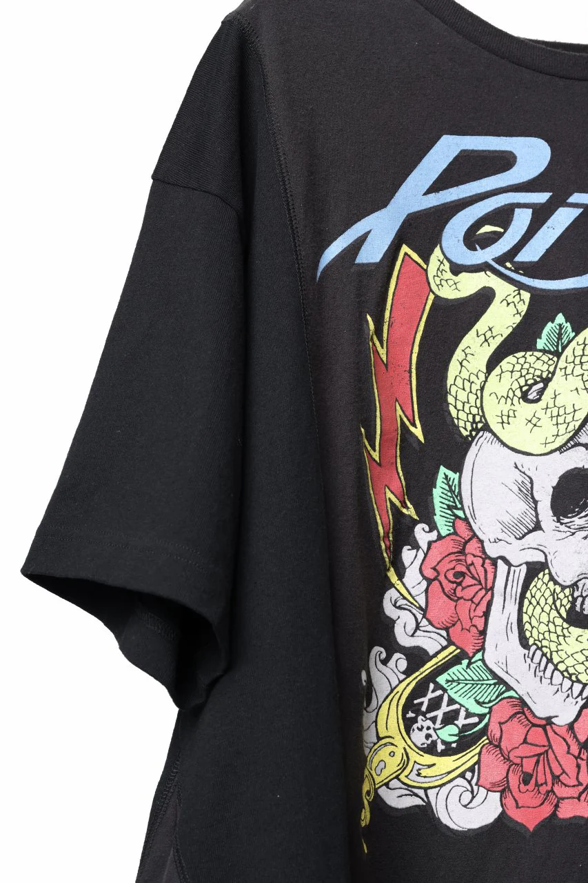 CHANGES x LOOM exclusive VINTAGE REMAKE T-SHIRT - new edition (BLACK #I) - Image 6