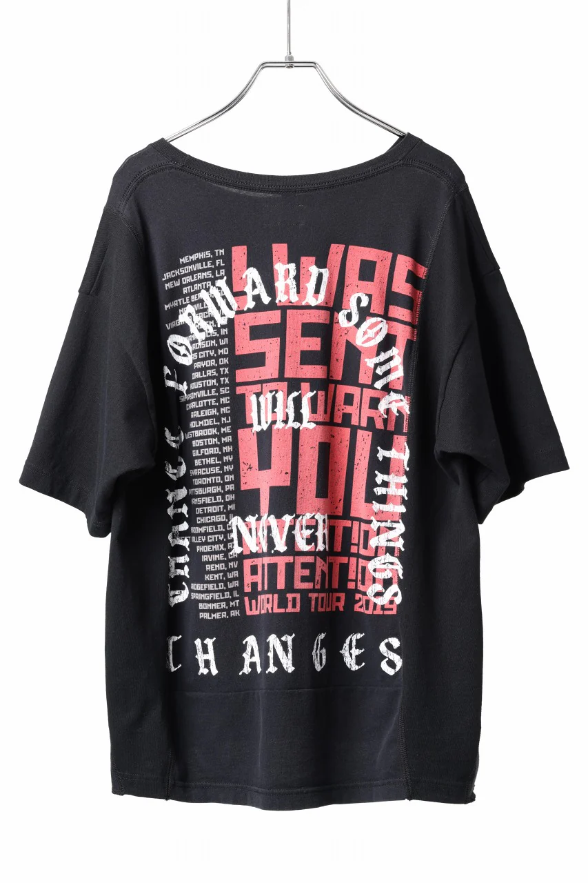 CHANGES x LOOM exclusive VINTAGE REMAKE T-SHIRT - new edition (BLACK #K) - Image 2