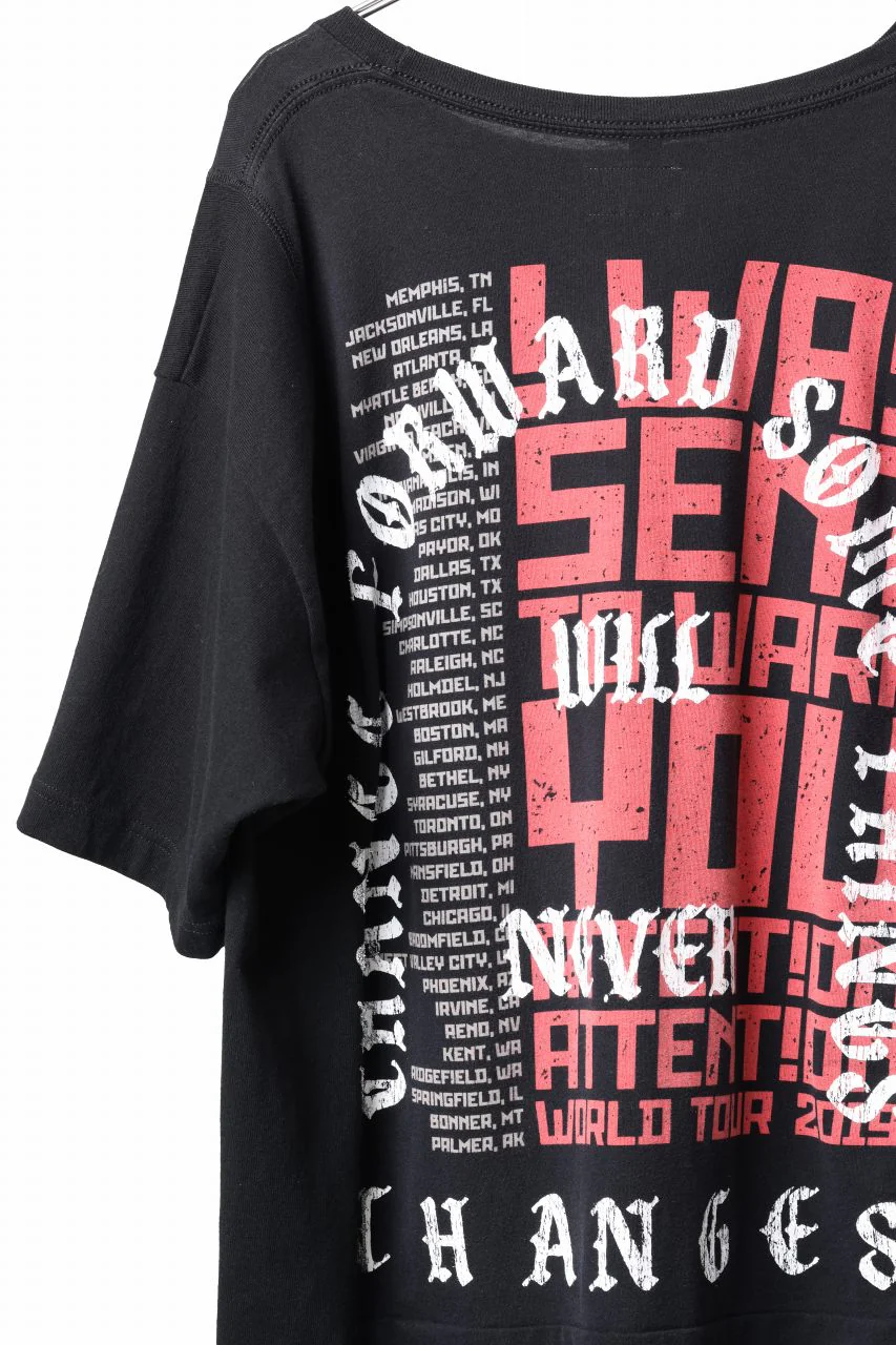 CHANGES x LOOM exclusive VINTAGE REMAKE T-SHIRT - new edition (BLACK #K) - Image 7