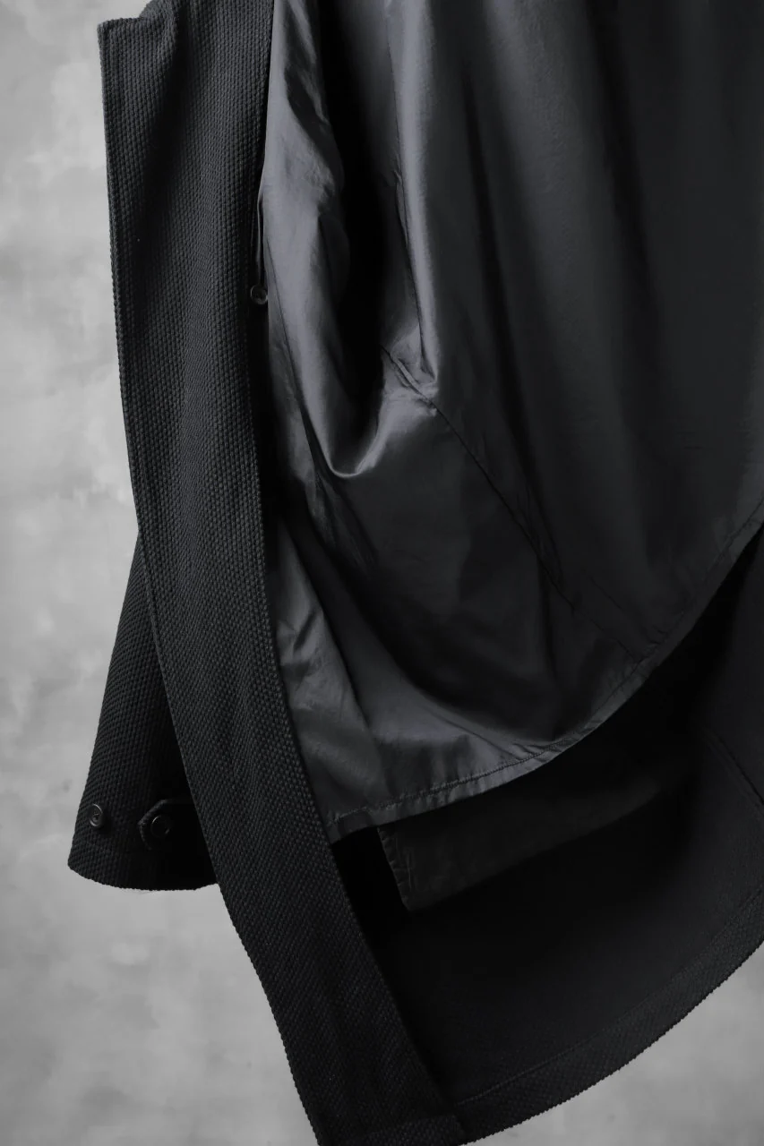 COLINA BALMACAAN COAT / SASHIKO (BLACK) - Image 22