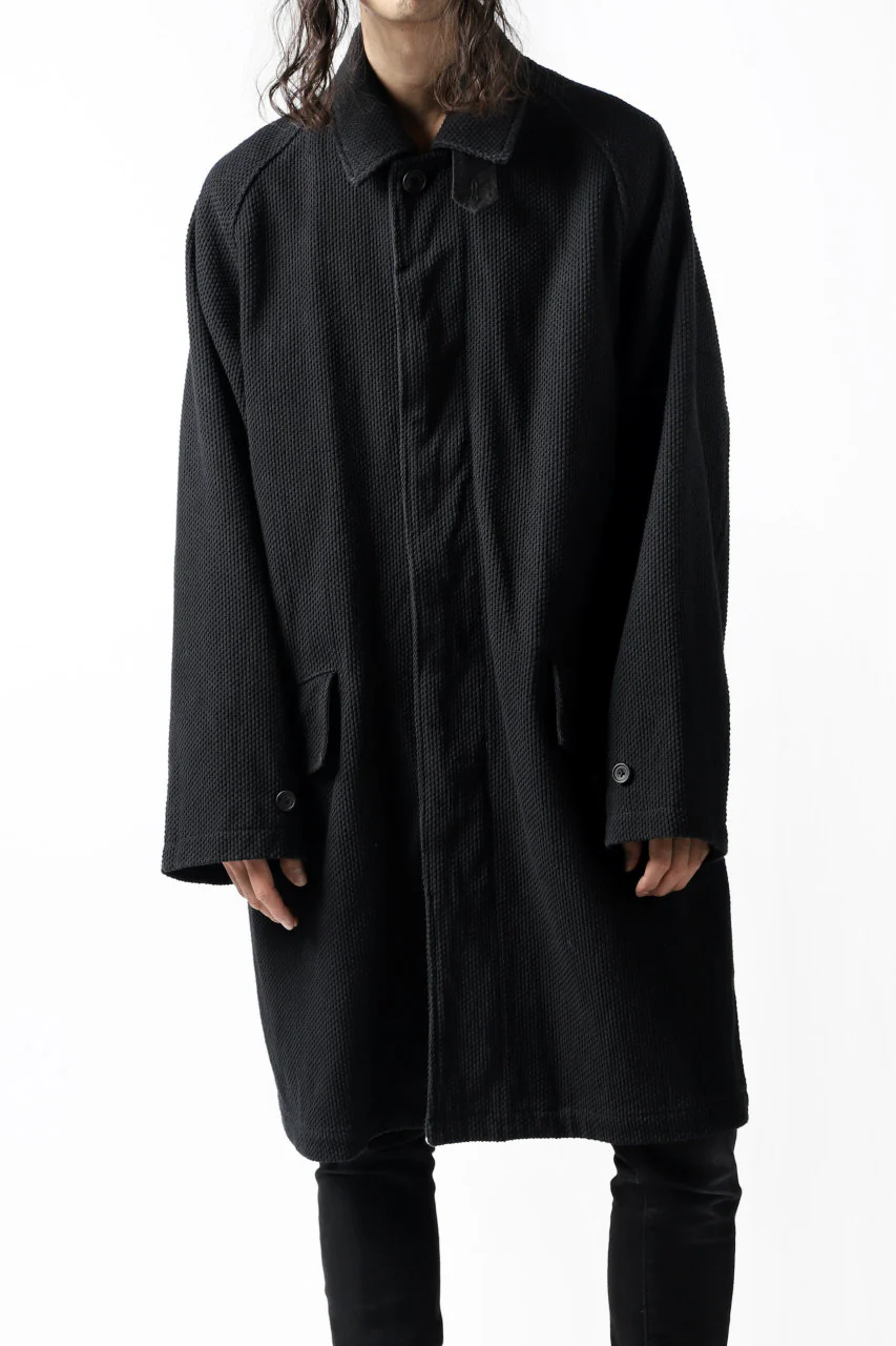 COLINA BALMACAAN COAT / SASHIKO (BLACK) - Image 27