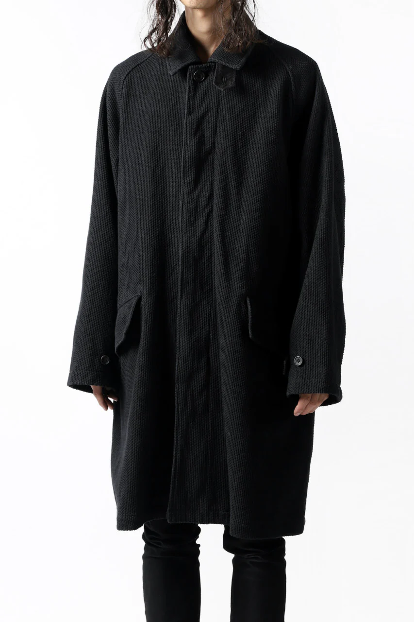 COLINA BALMACAAN COAT / SASHIKO (BLACK) - Image 29