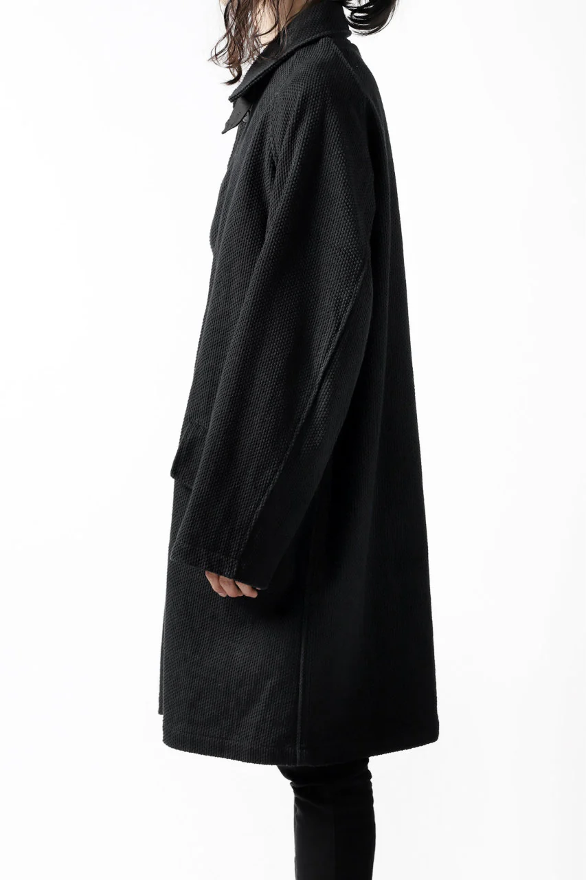 COLINA BALMACAAN COAT / SASHIKO (BLACK) - Image 30