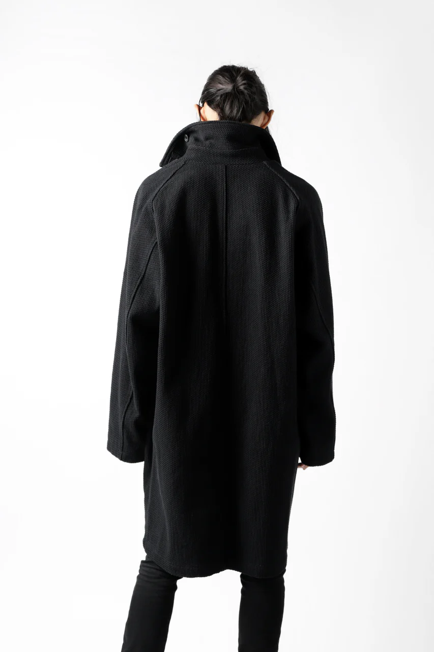 COLINA BALMACAAN COAT / SASHIKO (BLACK) - Image 36