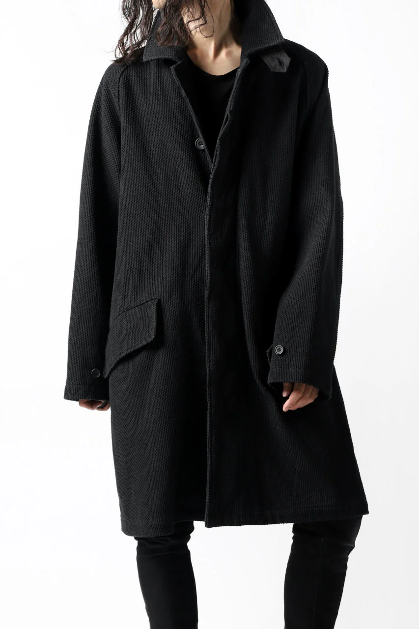 COLINA BALMACAAN COAT / SASHIKO (BLACK) - Image 37