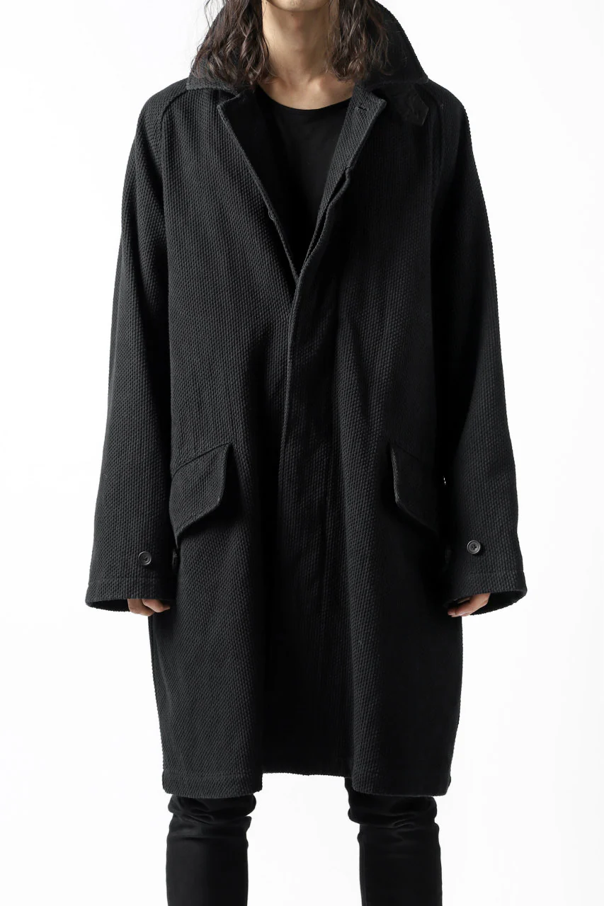 COLINA BALMACAAN COAT / SASHIKO (BLACK) - Image 38
