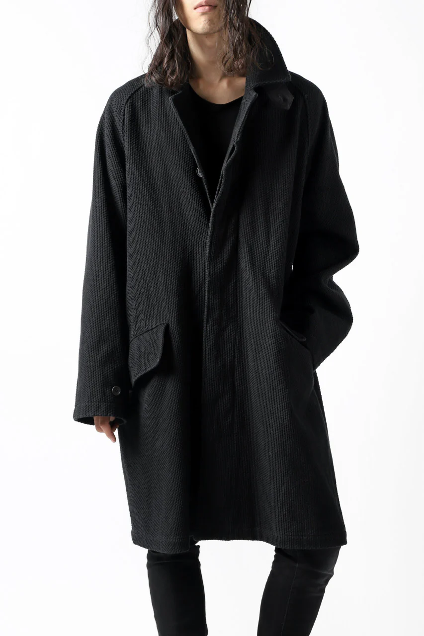 COLINA BALMACAAN COAT / SASHIKO (BLACK) - Image 39