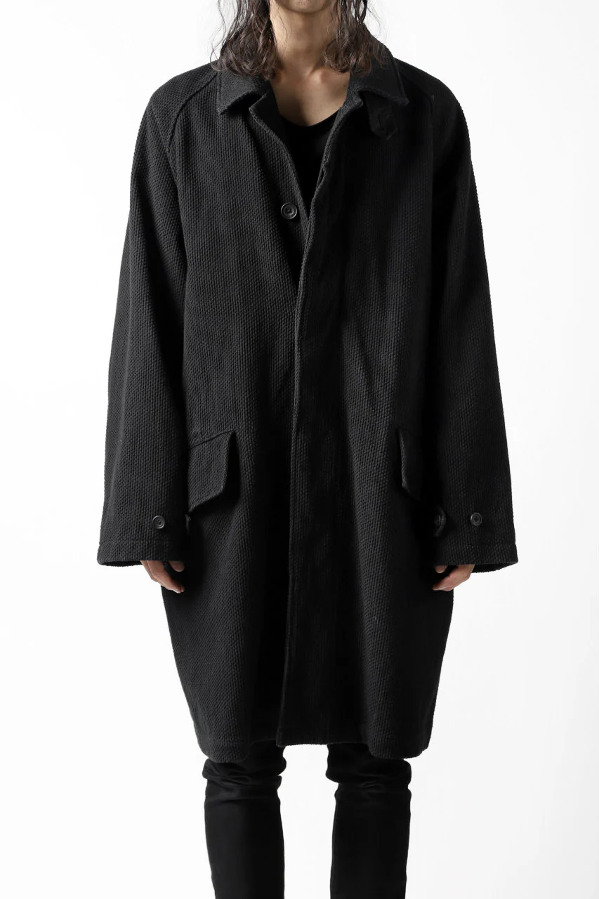 COLINA BALMACAAN COAT / SASHIKO (BLACK) - Image 41