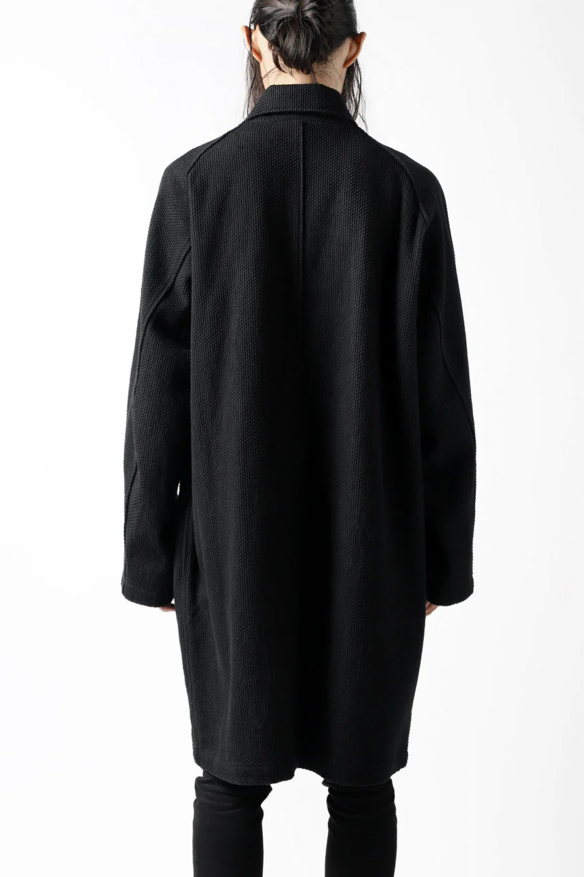 COLINA BALMACAAN COAT / SASHIKO (BLACK) - Image 5