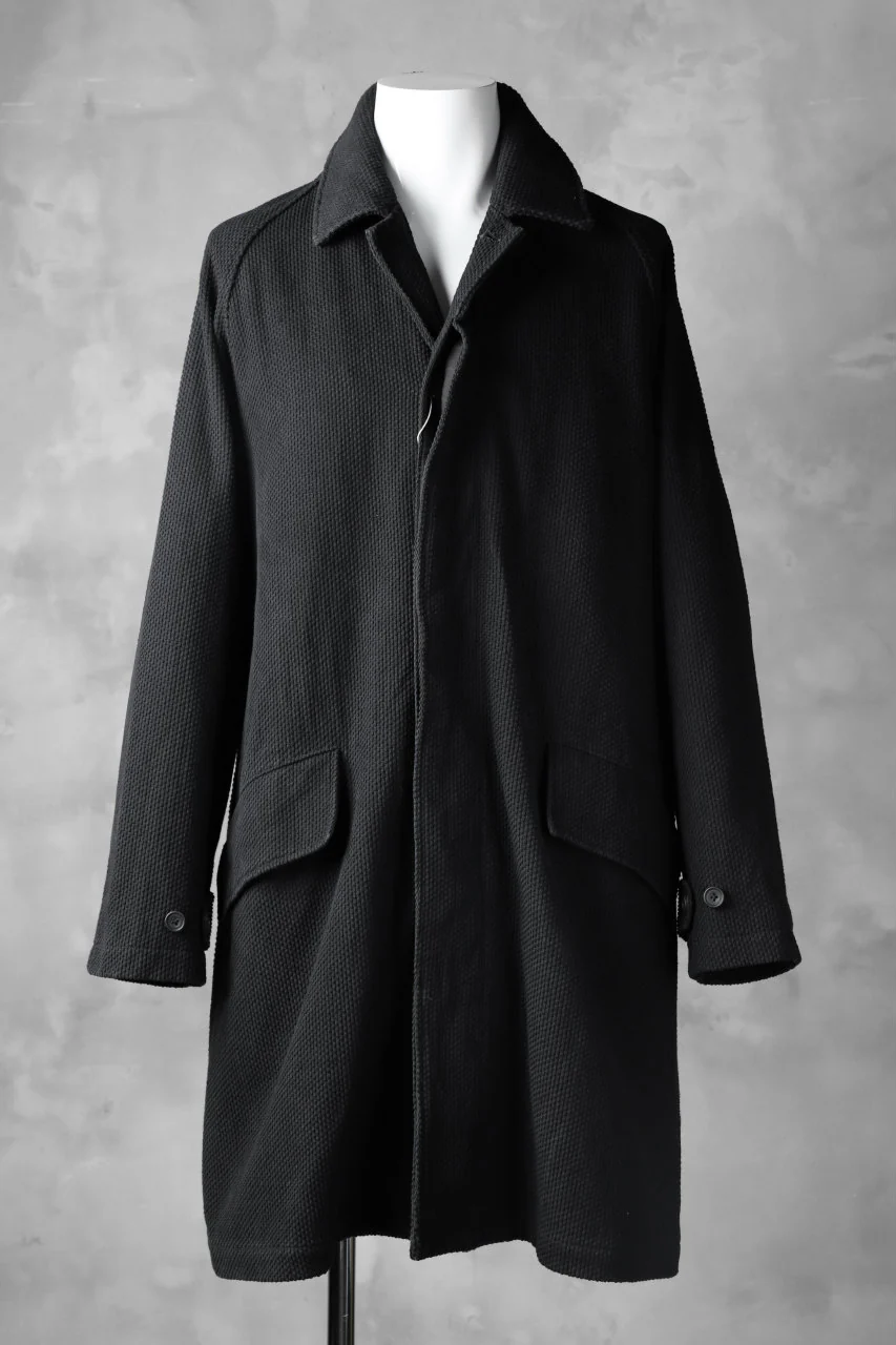 COLINA BALMACAAN COAT / SASHIKO (BLACK) - Image 6