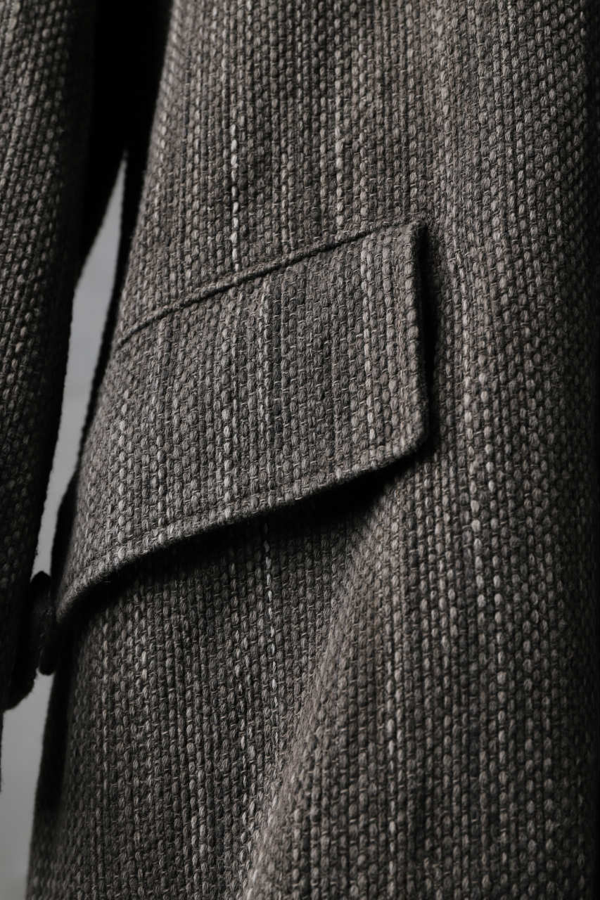 COLINA BALMACAAN COAT / SASHIKO ZAKURO DYED (ZAKURO) - Image 11