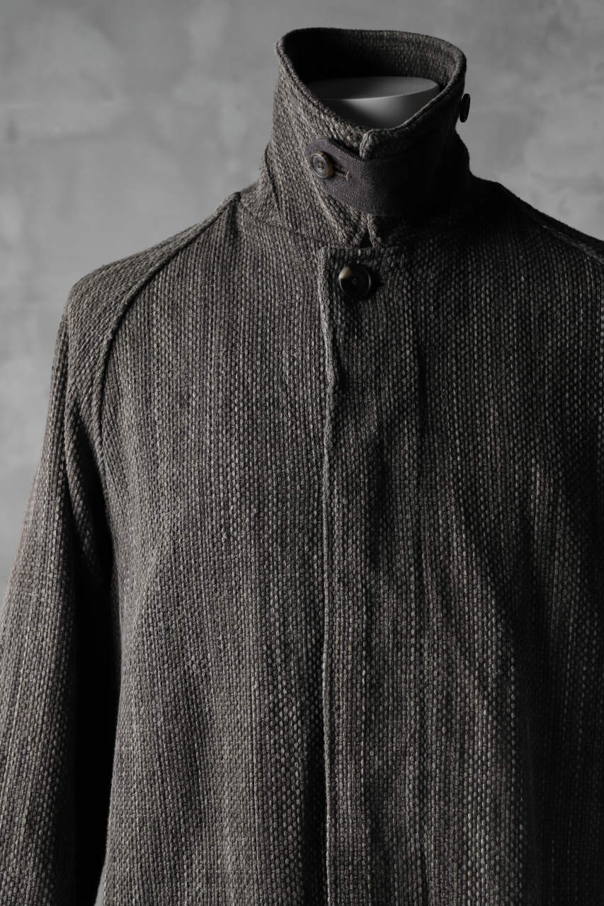 COLINA BALMACAAN COAT / SASHIKO ZAKURO DYED (ZAKURO) - Image 13