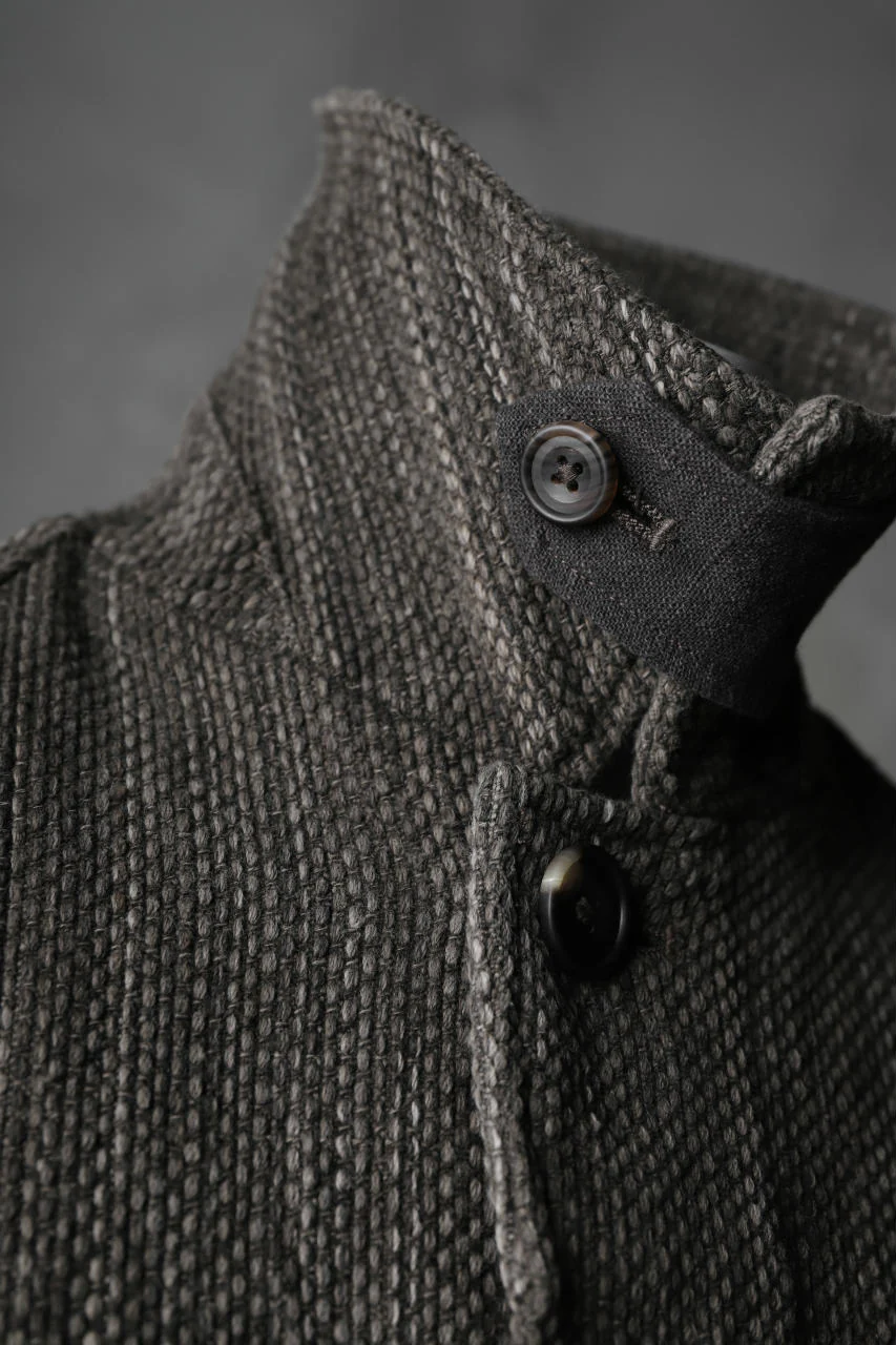 COLINA BALMACAAN COAT / SASHIKO ZAKURO DYED (ZAKURO) - Image 14