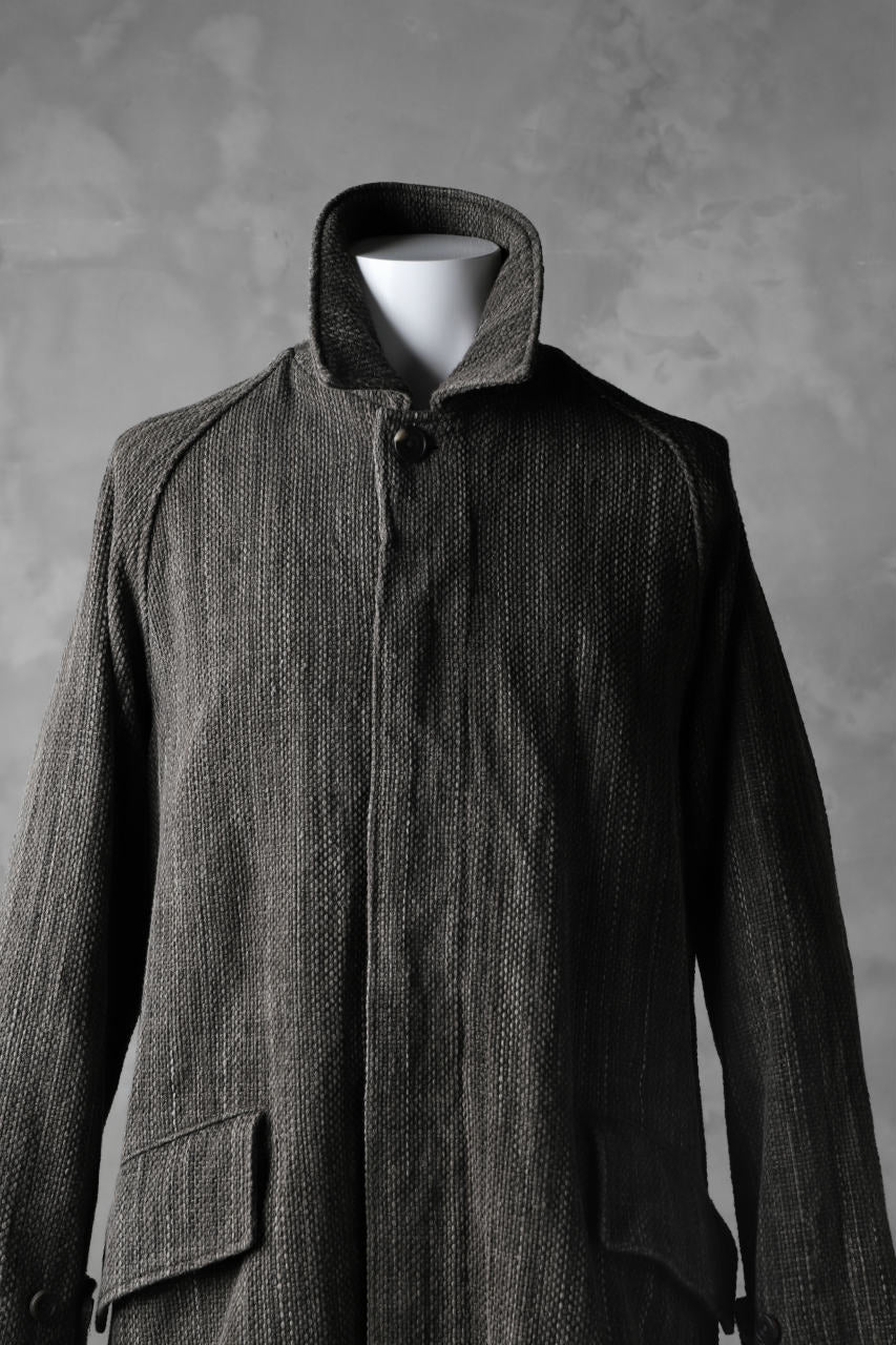 COLINA BALMACAAN COAT / SASHIKO ZAKURO DYED (ZAKURO) - Image 15