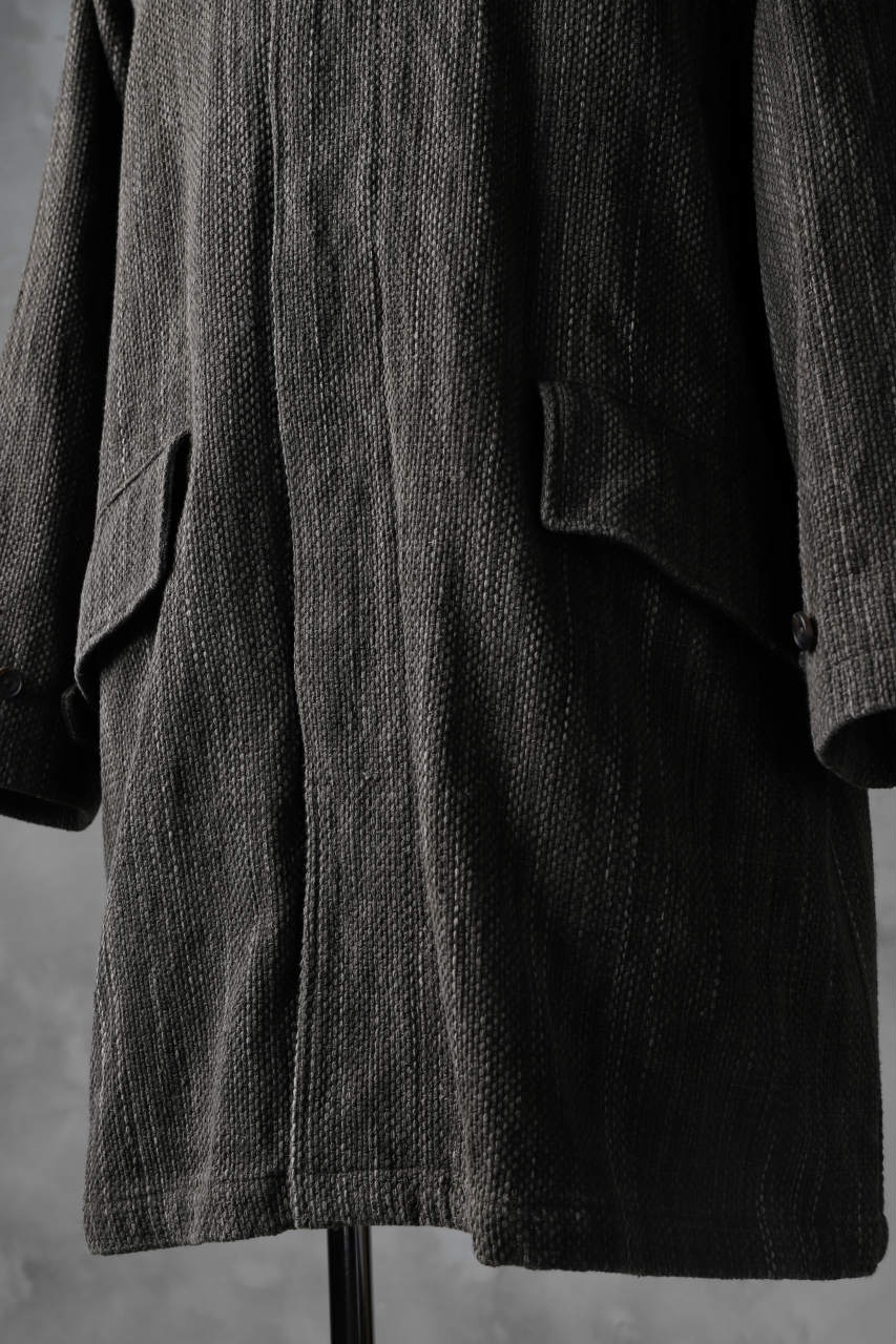 COLINA BALMACAAN COAT / SASHIKO ZAKURO DYED (ZAKURO) - Image 16