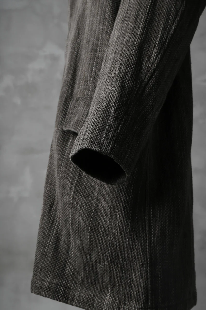 COLINA BALMACAAN COAT / SASHIKO ZAKURO DYED (ZAKURO) - Image 18