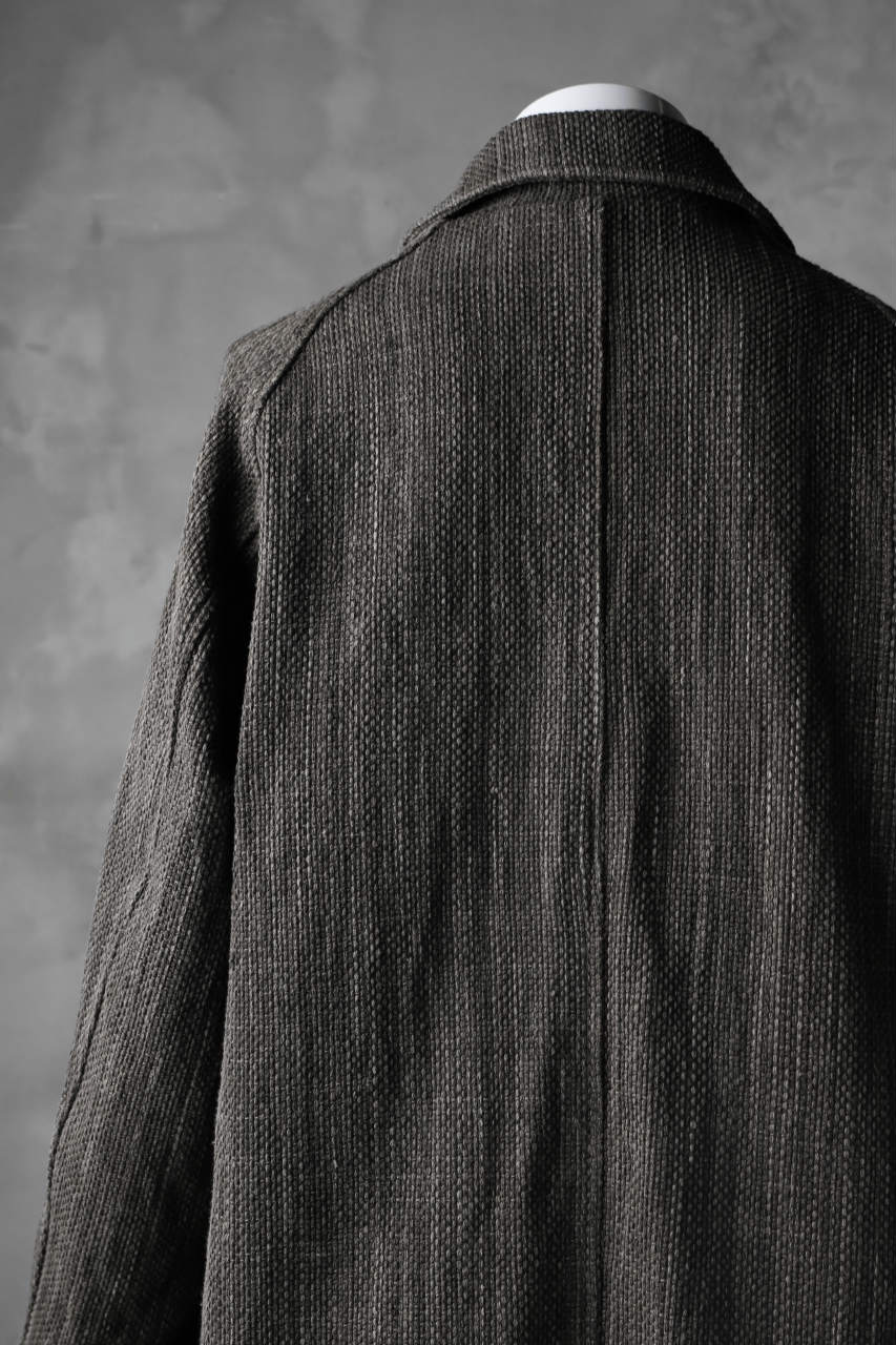 COLINA BALMACAAN COAT / SASHIKO ZAKURO DYED (ZAKURO) - Image 19