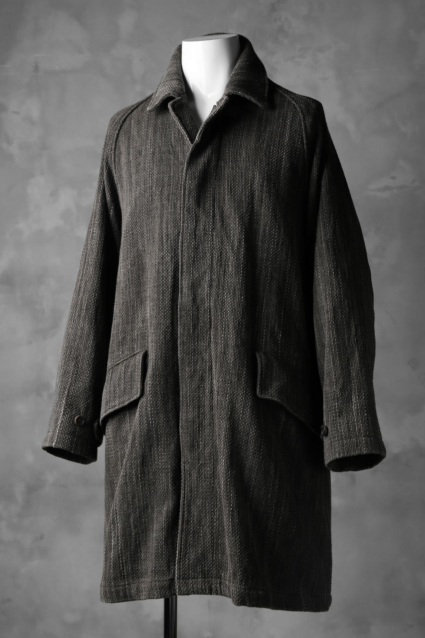 COLINA BALMACAAN COAT / SASHIKO ZAKURO DYED (ZAKURO) - Image 3
