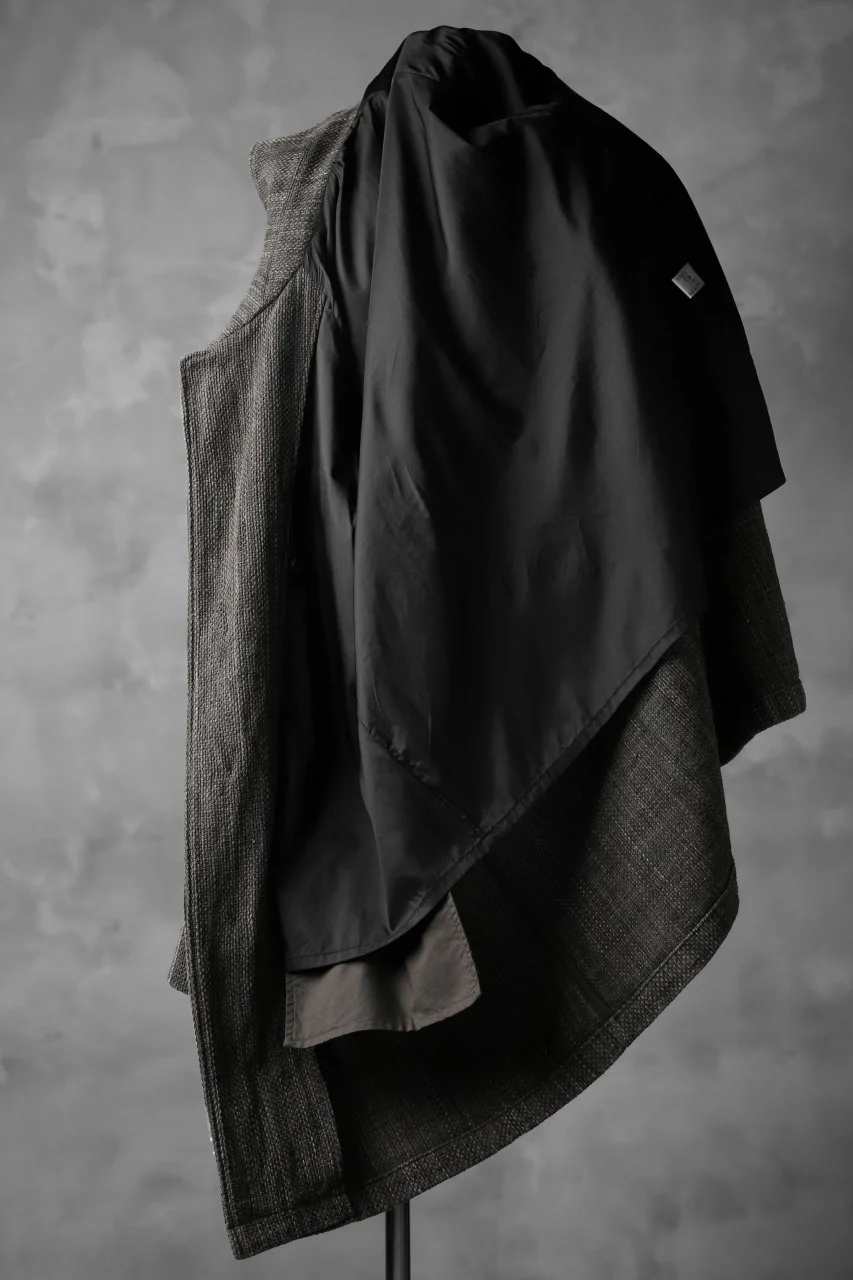 COLINA BALMACAAN COAT / SASHIKO ZAKURO DYED (ZAKURO) - Image 6