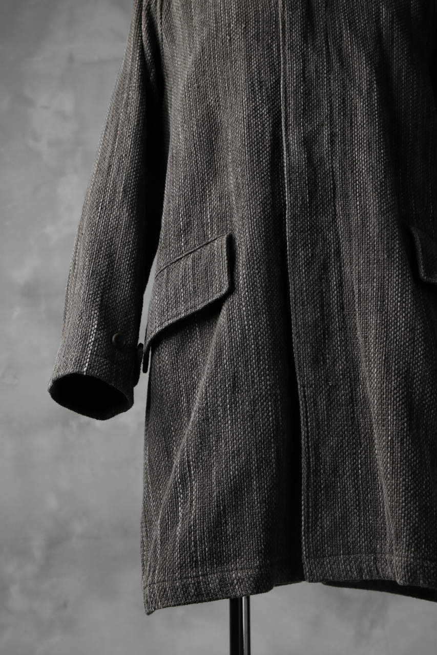COLINA BALMACAAN COAT / SASHIKO ZAKURO DYED (ZAKURO) - Image 8