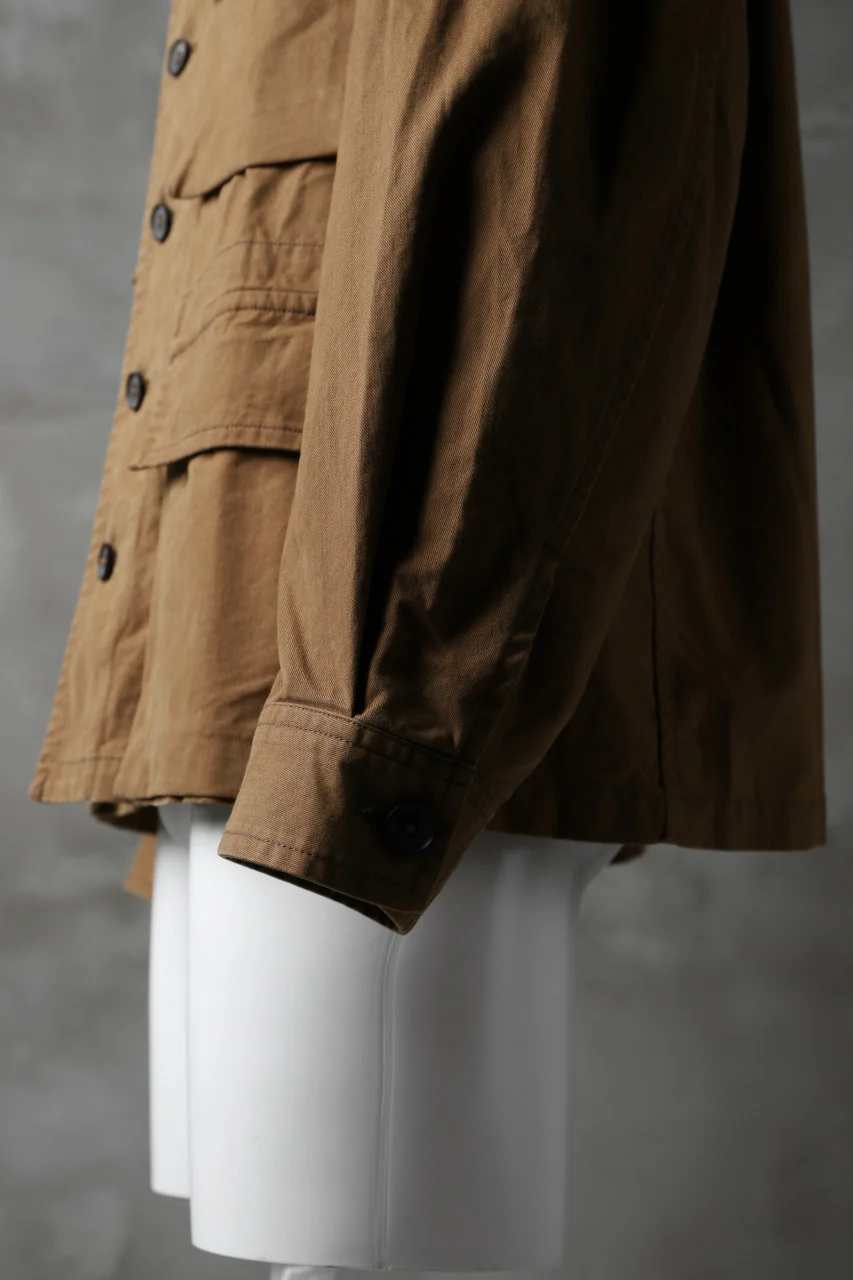 COLINA BDU JACKET / ORGANIC COTTON (CAMEL) - Image 15