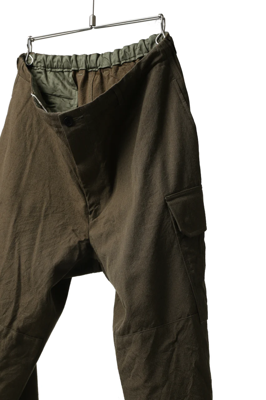 COLINA BDU PANTS / WASHABLE WOOL GABARDINE (OLIVE KHAKI) - Image 18