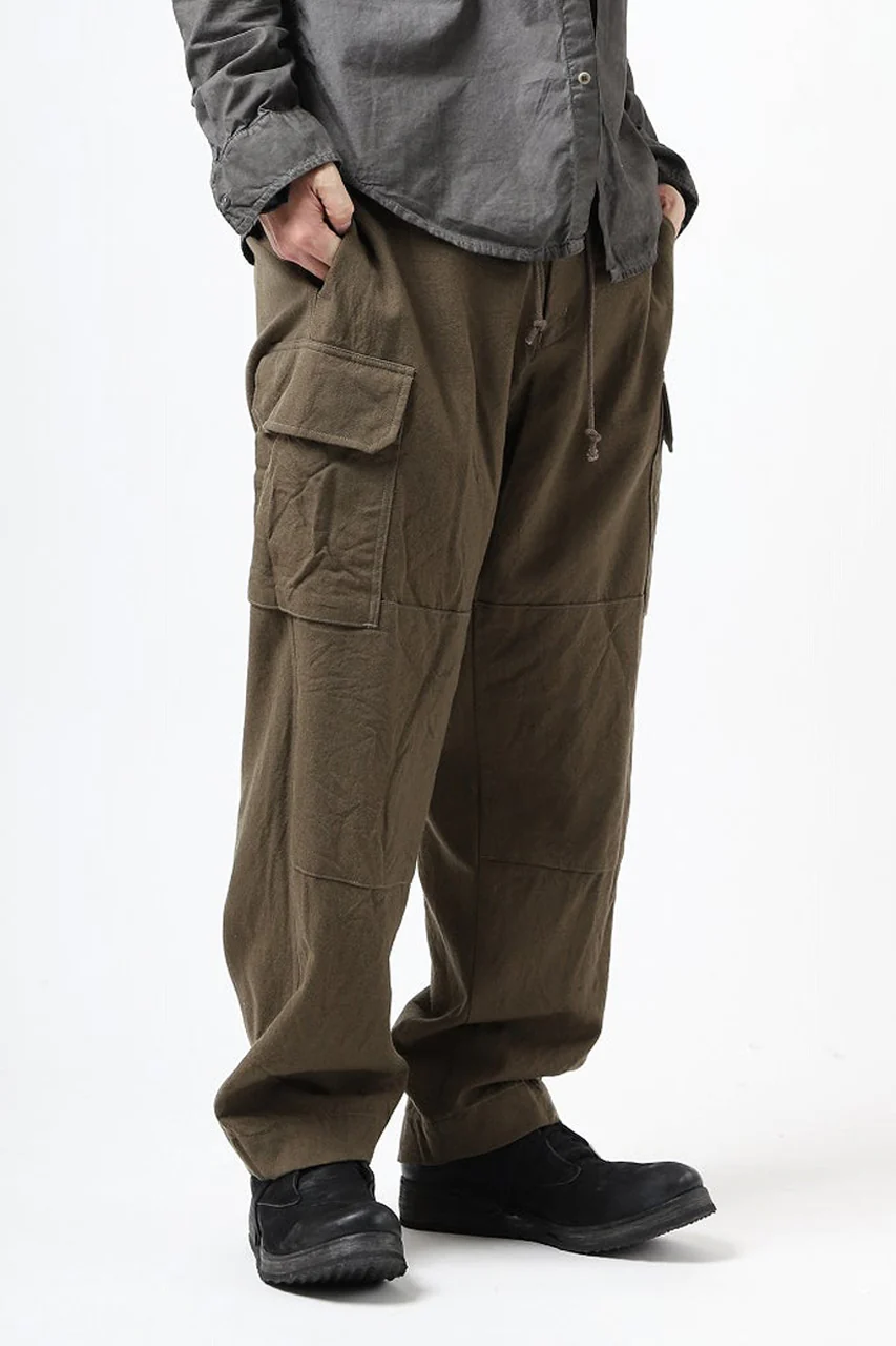 COLINA BDU PANTS / WASHABLE WOOL GABARDINE (OLIVE KHAKI) - Image 7