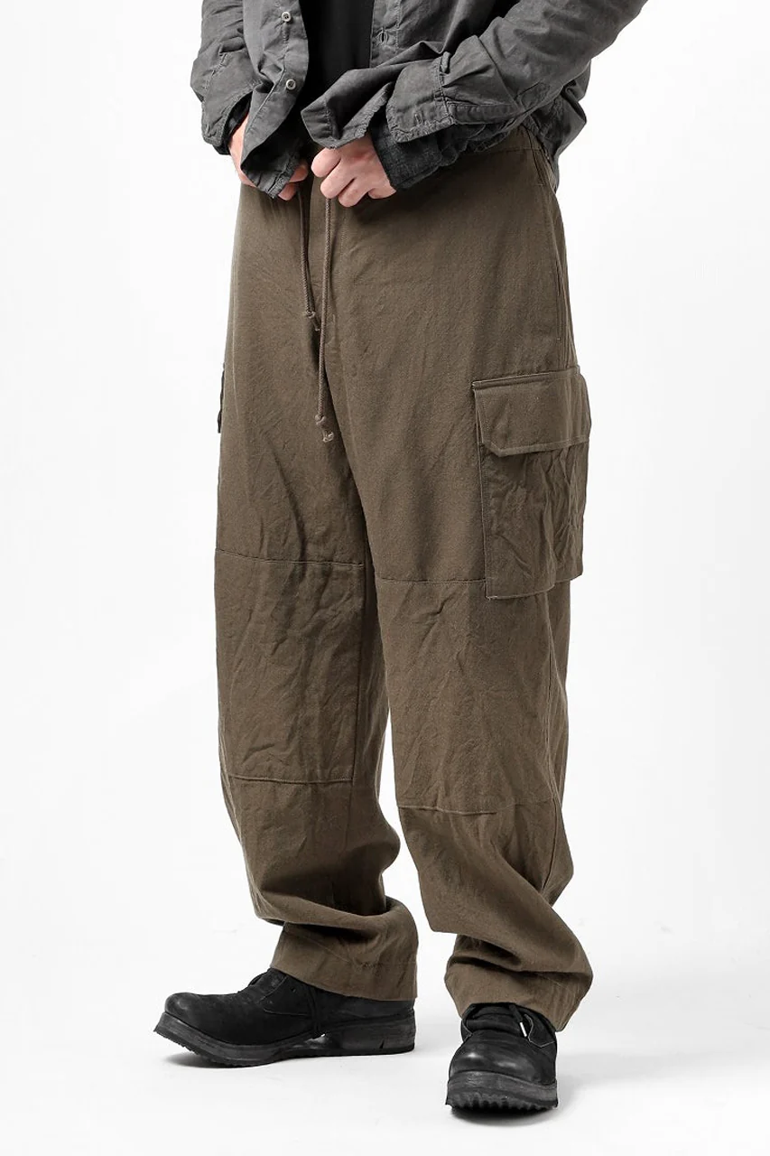 COLINA BDU PANTS / WASHABLE WOOL GABARDINE (OLIVE KHAKI) - Image 8