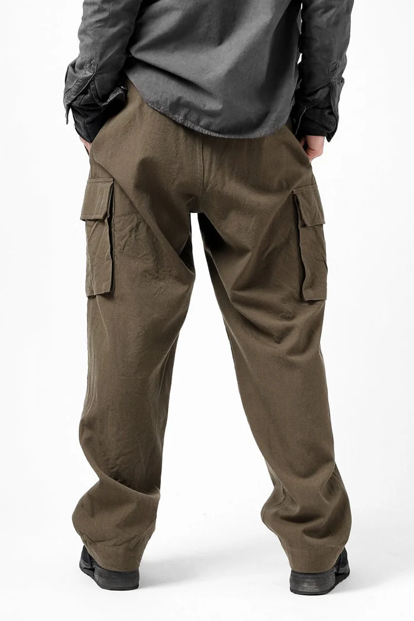 COLINA BDU PANTS / WASHABLE WOOL GABARDINE (OLIVE KHAKI) - Image 9
