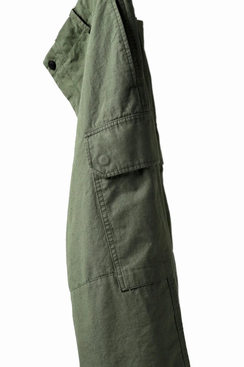 COLINA BDU TROUSERS / NEPPED ORGANIC WEATHER (SAGE GREEN) - Image 10