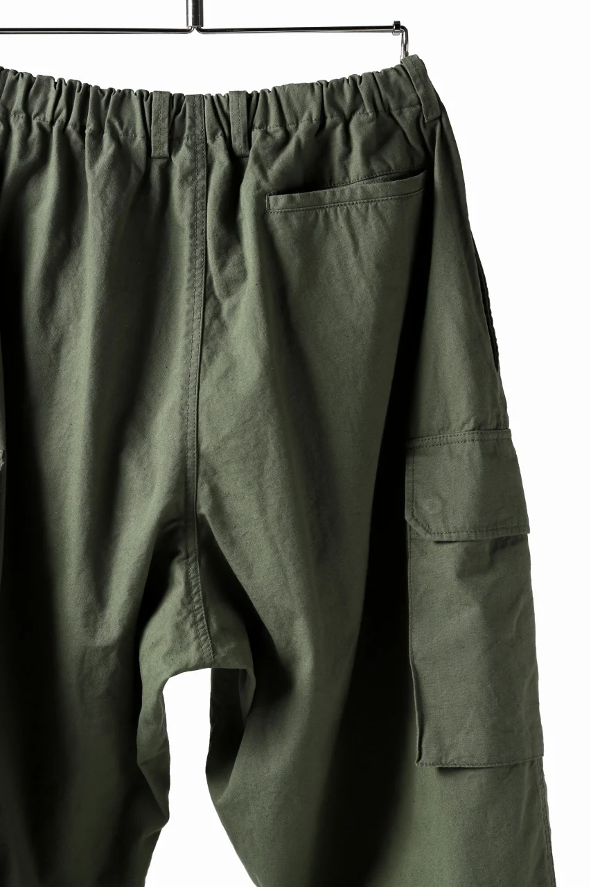COLINA BDU TROUSERS / NEPPED ORGANIC WEATHER (SAGE GREEN) - Image 13