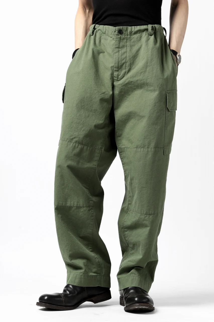 COLINA BDU TROUSERS / NEPPED ORGANIC WEATHER (SAGE GREEN) - Image 16