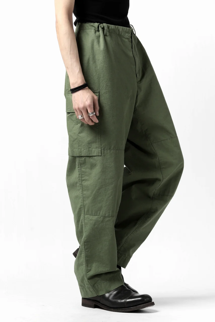 COLINA BDU TROUSERS / NEPPED ORGANIC WEATHER (SAGE GREEN) - Image 17