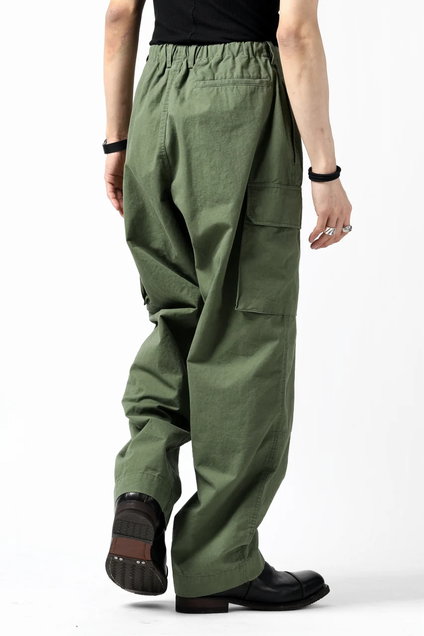 COLINA BDU TROUSERS / NEPPED ORGANIC WEATHER (SAGE GREEN) - Image 18