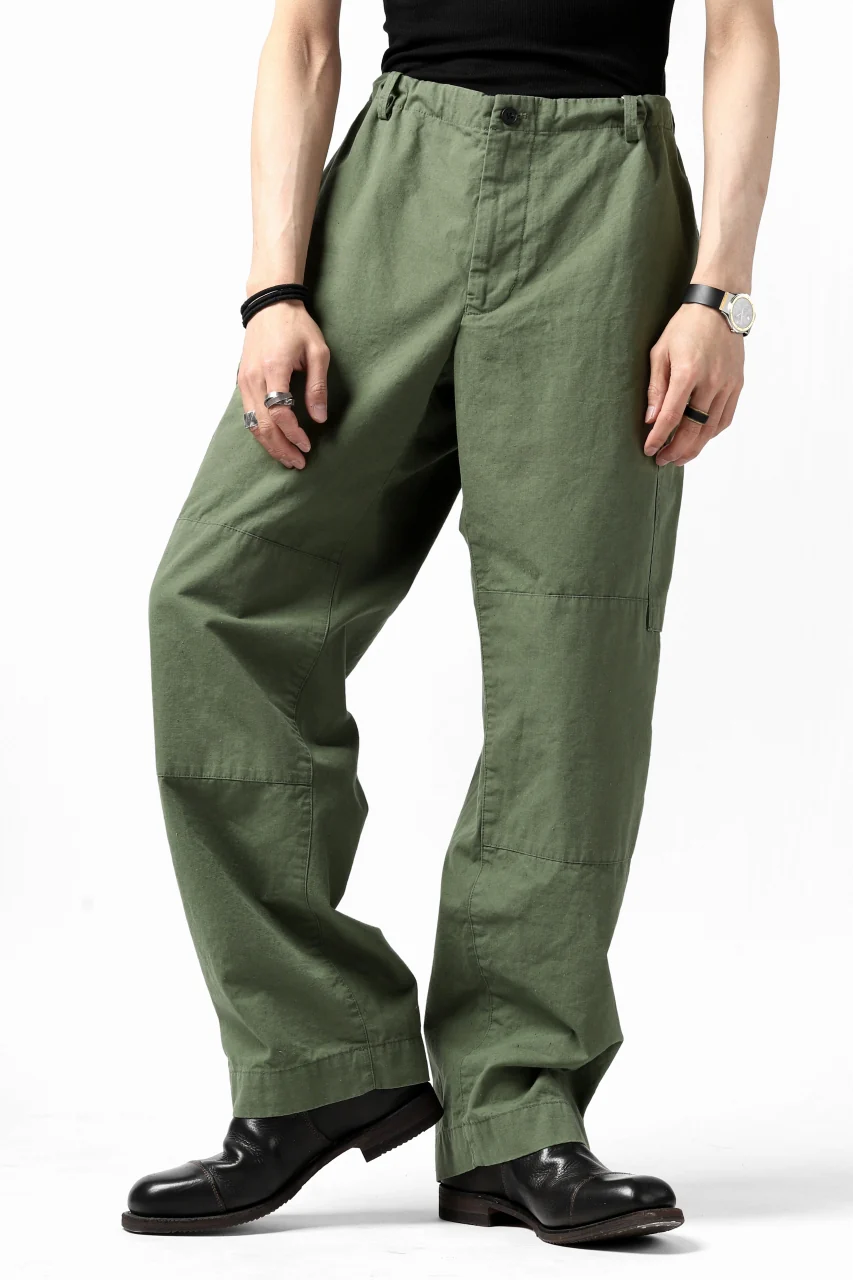 COLINA BDU TROUSERS / NEPPED ORGANIC WEATHER (SAGE GREEN) - Image 19