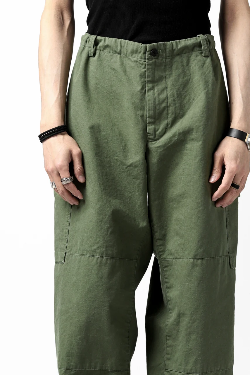 COLINA BDU TROUSERS / NEPPED ORGANIC WEATHER (SAGE GREEN) - Image 23