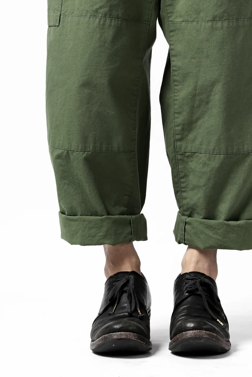 COLINA BDU TROUSERS / NEPPED ORGANIC WEATHER (SAGE GREEN) - Image 24