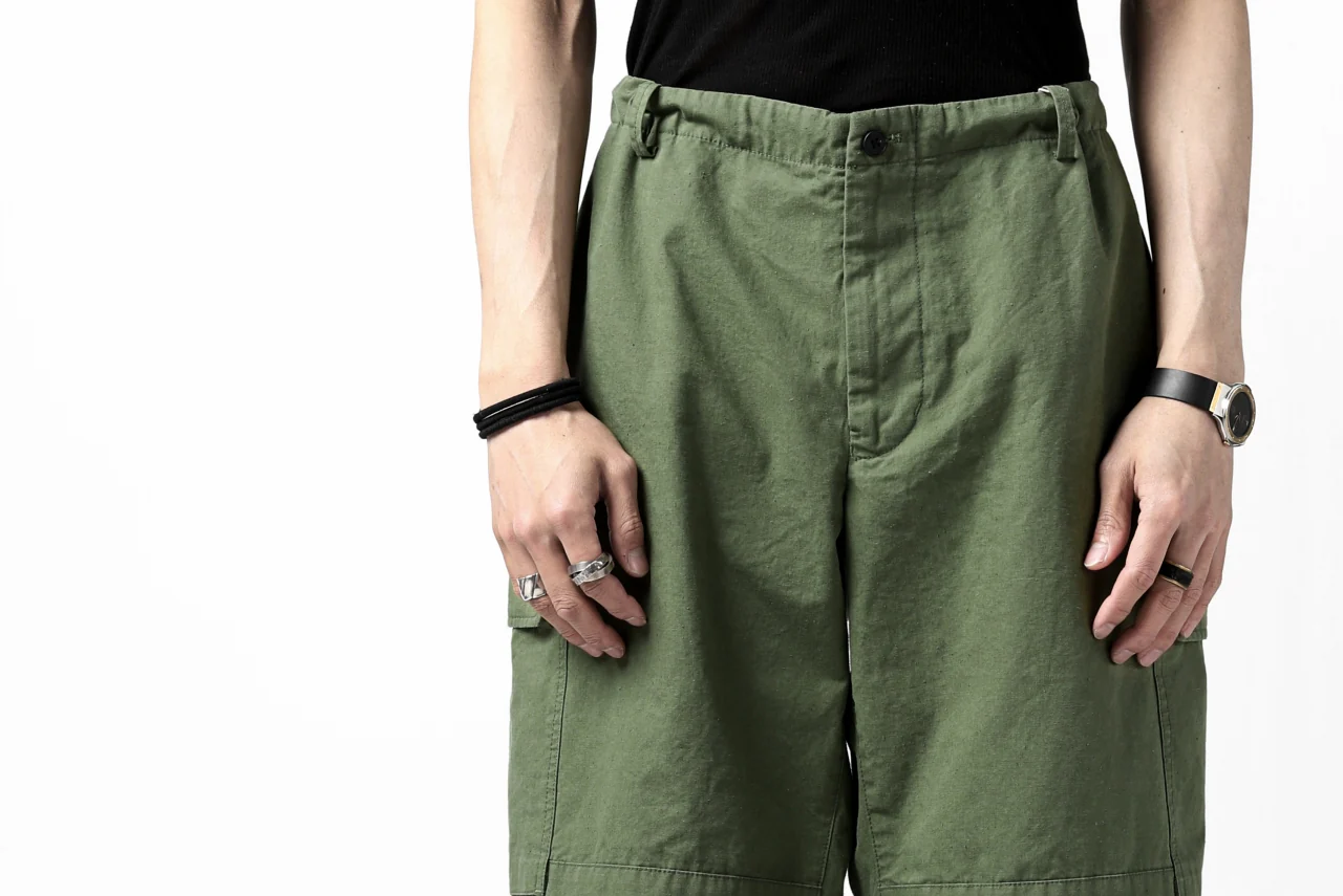 COLINA BDU TROUSERS / NEPPED ORGANIC WEATHER (SAGE GREEN) - Image 27