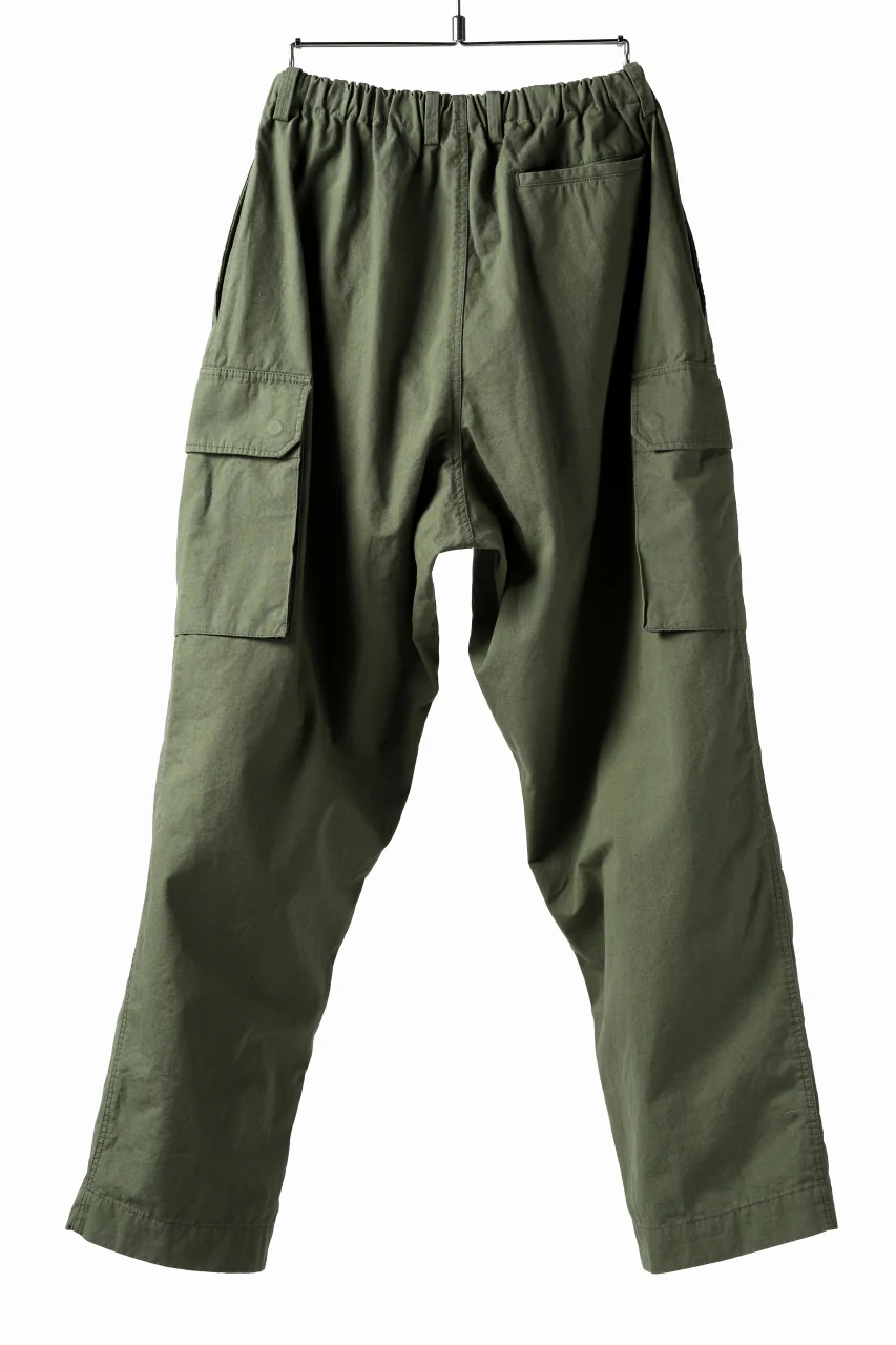 COLINA BDU TROUSERS / NEPPED ORGANIC WEATHER (SAGE GREEN) - Image 7