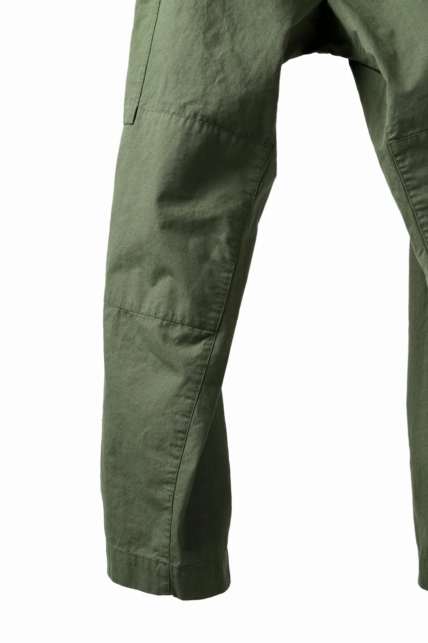 COLINA BDU TROUSERS / NEPPED ORGANIC WEATHER (SAGE GREEN) - Image 9