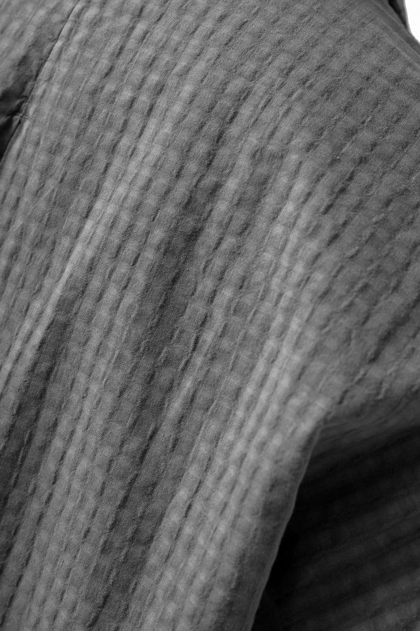 COLINA BIG MINIMAL SHIRT / ORGANIC COTTON SHADOW CHECK (SUMI) - Image 20