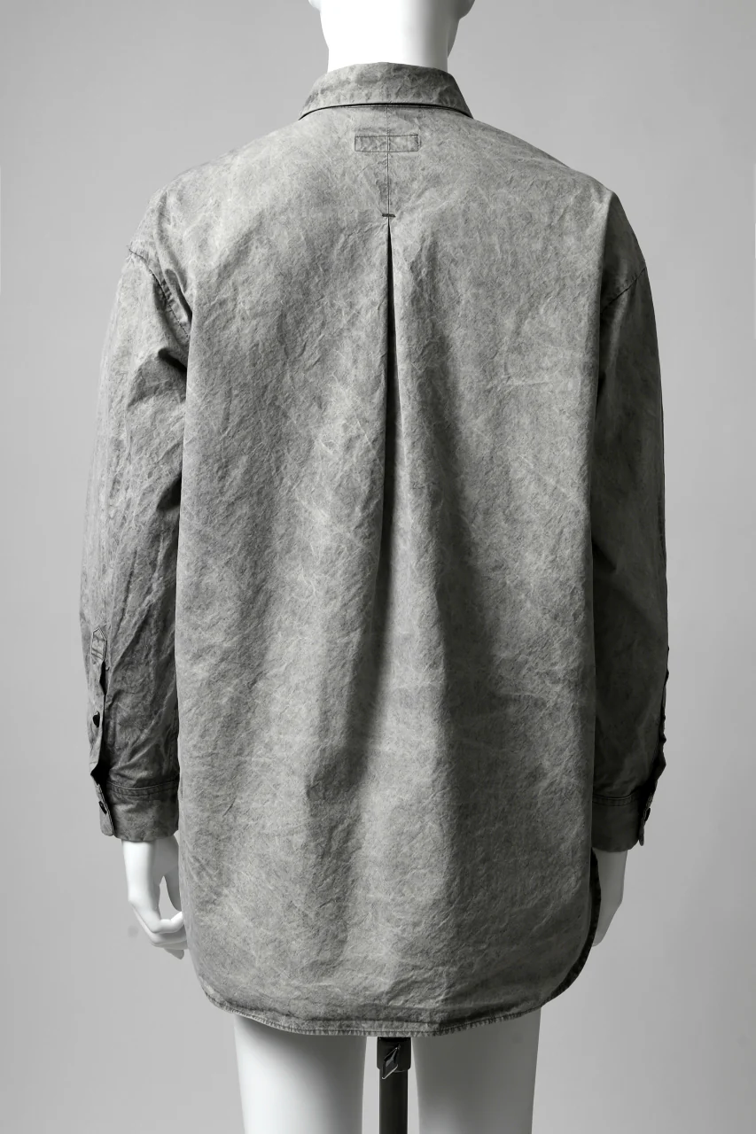 COLINA BIG MINIMAL SHIRT / ORGANIC SUPIMA COTTON BROX (STONE) - Image 11