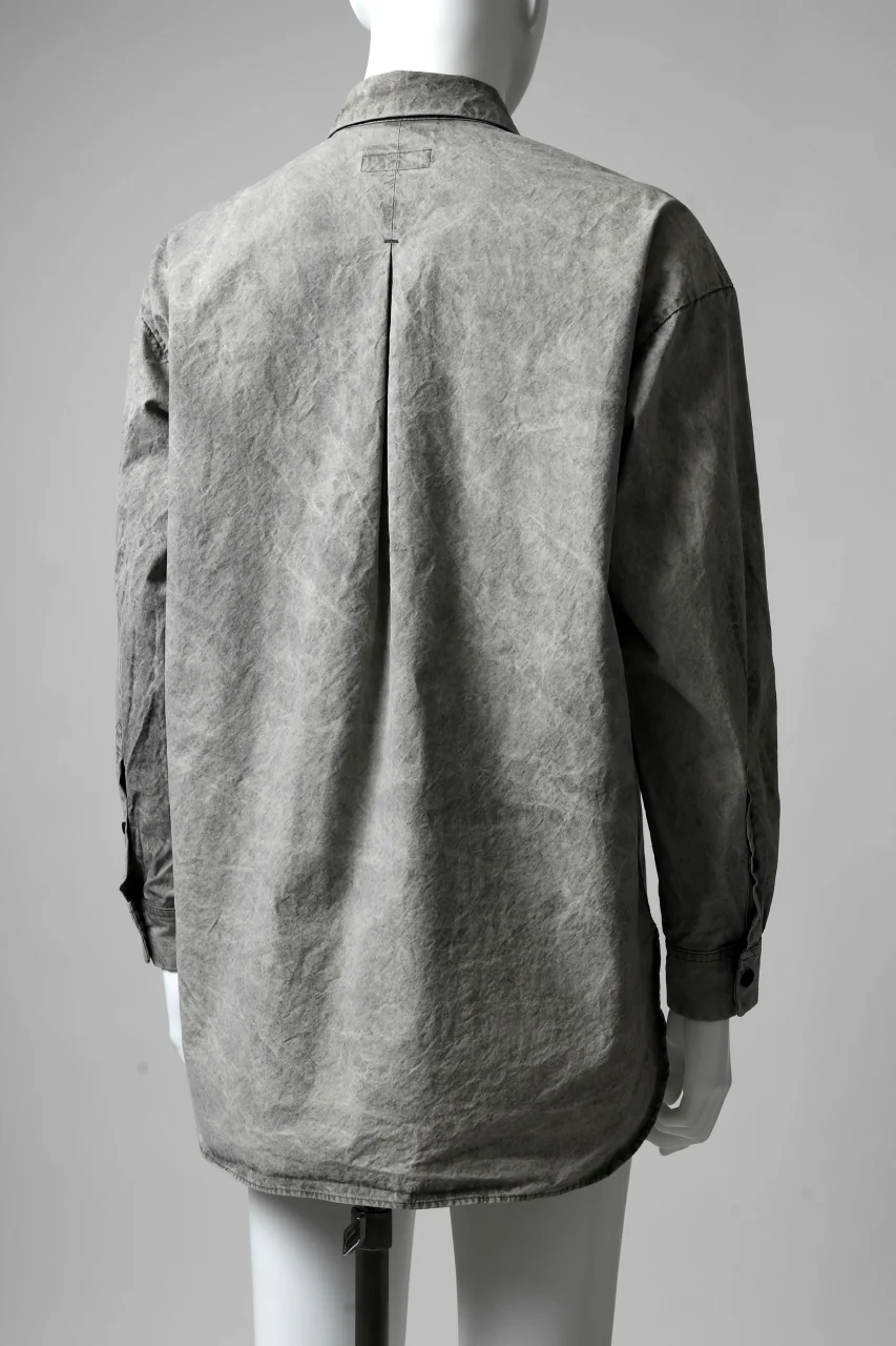 COLINA BIG MINIMAL SHIRT / ORGANIC SUPIMA COTTON BROX (STONE) - Image 12