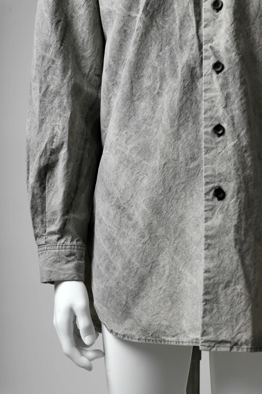 COLINA BIG MINIMAL SHIRT / ORGANIC SUPIMA COTTON BROX (STONE) - Image 15