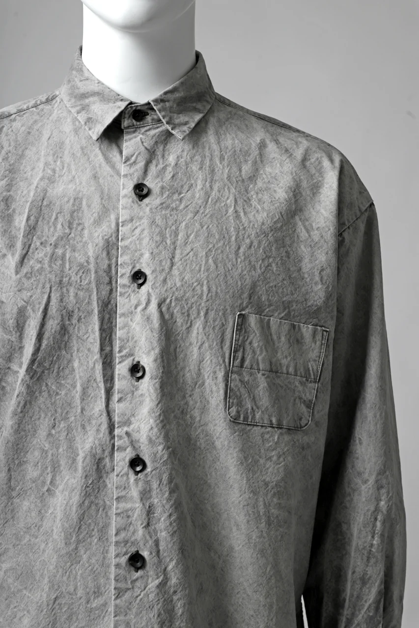COLINA BIG MINIMAL SHIRT / ORGANIC SUPIMA COTTON BROX (STONE) - Image 16