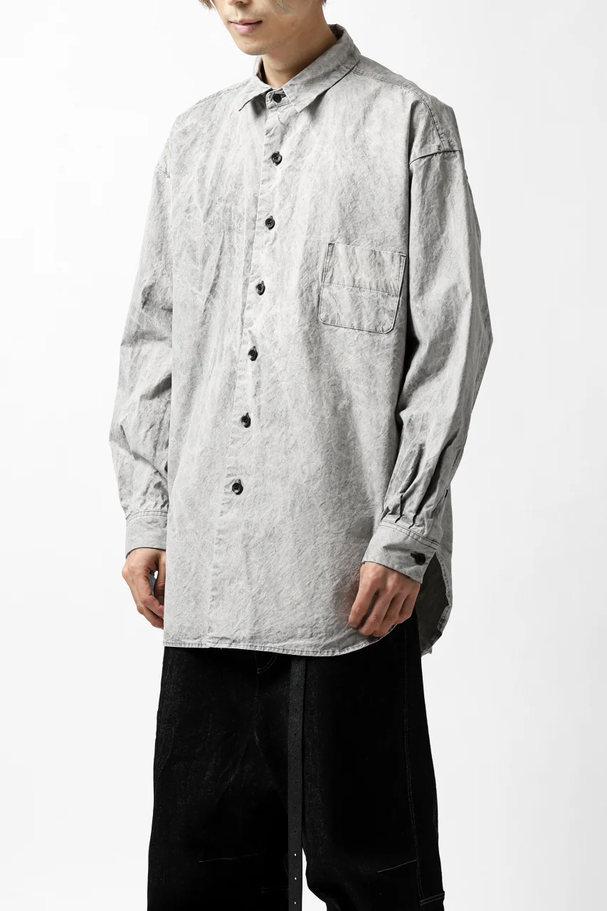 COLINA BIG MINIMAL SHIRT / ORGANIC SUPIMA COTTON BROX (STONE) - Image 27